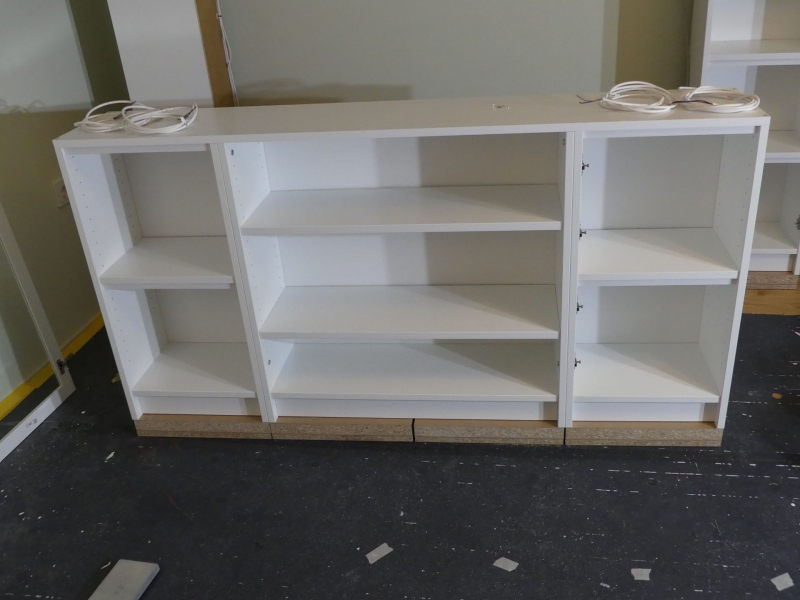 Step 5 cutting the Billys The Ikea Billy Project